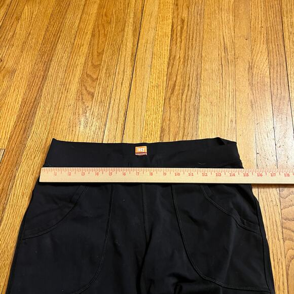 Lucy Shorts Womens Small Wide Leg Cropped Long Shorts Black Bermuda - Picture 7 of 10